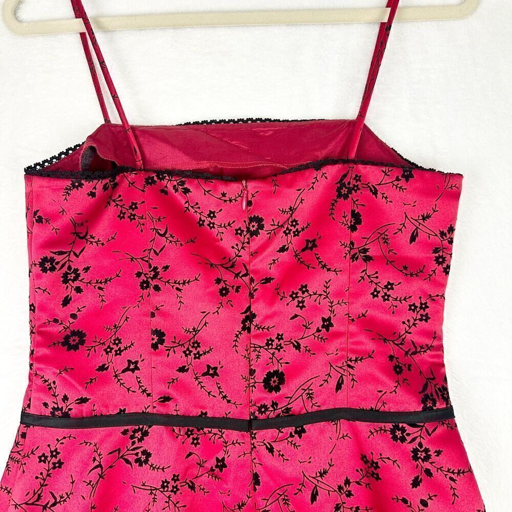 Jodi Kristopher Vintage Hi Low Dress Size 9/10 Modern 8 Vampy Whisigoth Gothic - Picture 6 of 9